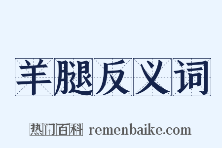 羊腿反义词是什么意思的图片